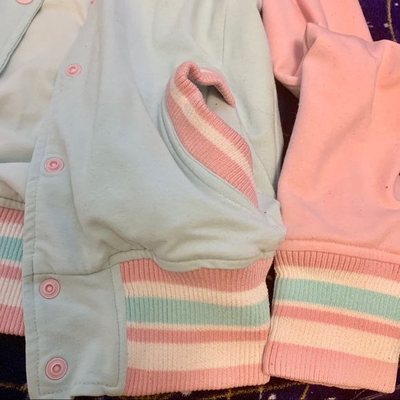 milklim pastel bomber reversible jacket button up - Picture 5 of 5